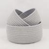 Handmade Woven Cotton Rope Woven Storage Box Basket Desktop Organizer Sundries Toys Comestics Keys Snacks Sundries Organizer