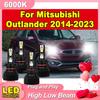 High Low Beam Canbus Plug and Play Car LED Headlight 6000K White Super Bright High Power 12V For Mitsubishi Outlander 2014-