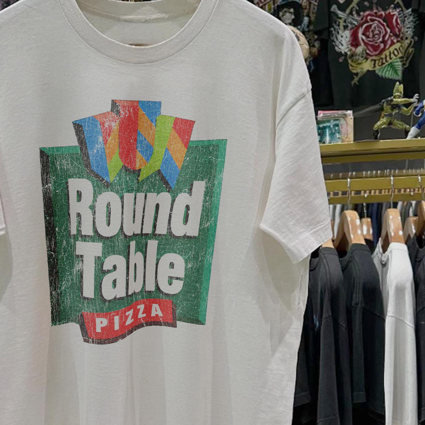90s Round Table Pizza Promo T-Shirt White XXL M