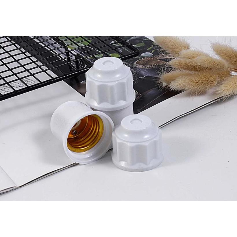 Soclu Lampă cu Șurub E27 Alb Plafonieră Bază Fixare Bec Lampă Suport Bec E27 Accesorii Lumină