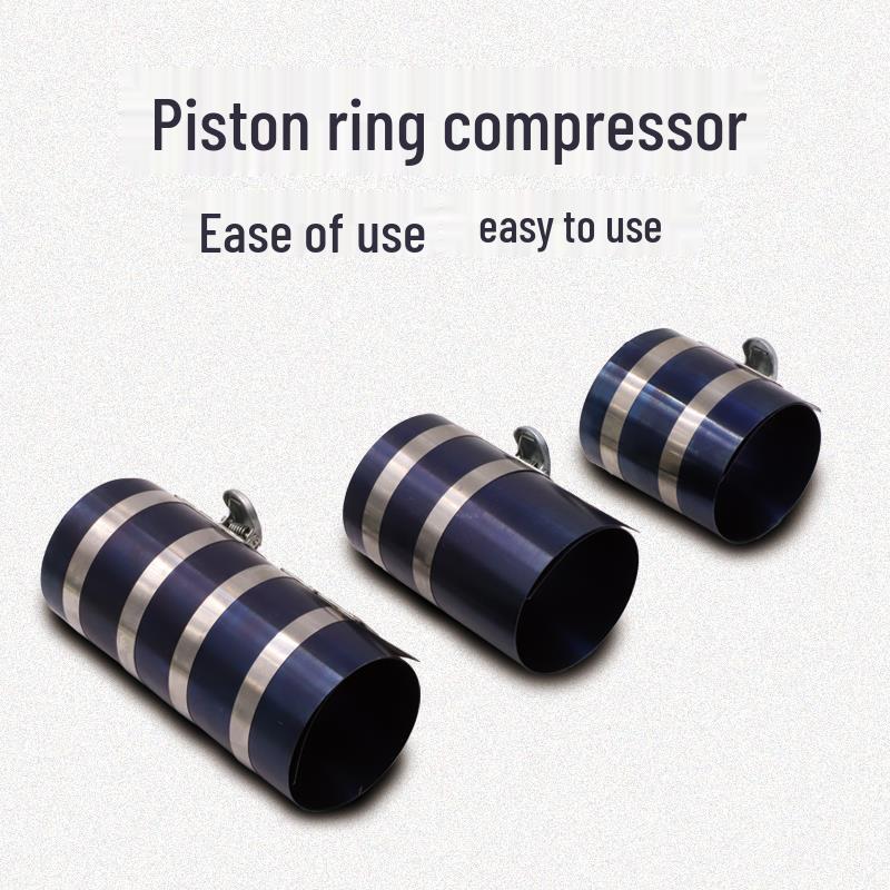 Piston Ring Compressor & Caliper Set: Hose Clamp, Band Clamp, Piston Spreader, Assembly/Disassembly Auto Repair Tool