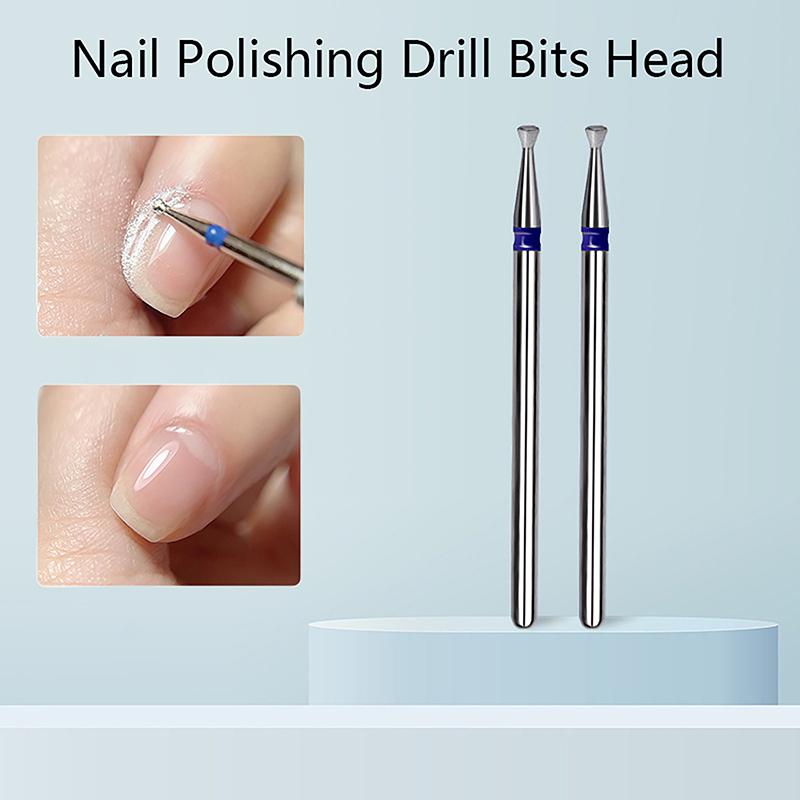Diamond Nail Drill Bits, 3/32 Inch Cuticle Bit For Nail Drill,Drill Nails Manicure Pedicure Remover Tools For Acrylic Gel Nails