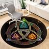 1pc Celtic Knot Office Round Area Rug, Indoor Mat Suitable For Office, Under Office Chairs Bedroom Living Room Home Decor, Room Deco