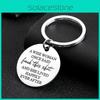 Inspirational Stainless Steel Keychain Gift For Wife Friends Sister With Modern Artistic Design