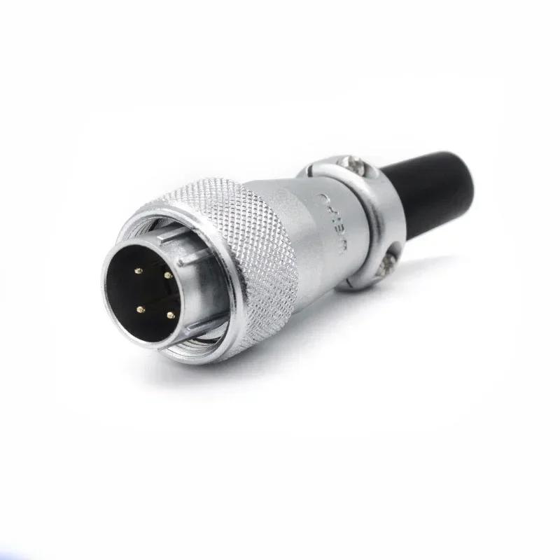 WEIPU WS16 TQ+ZM LED Light M16 Electrical Avaition Connector 2 3 4 5 7 9 10 Pin Adapter Male Plug Female Socket Rear Nut Seat