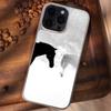 Black and white steed for IPhone17promax mobile phone case Apple 15 matte PC16 personality 13 large holes 14 hard