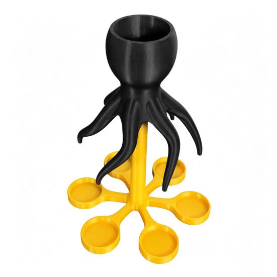 

Wine Dispenser, Octopus Shape, with 6/8 Claws Compartments Beverage Container, Fun Bar Accessory Cocktail Tool for Parties And Gatherings 6 head