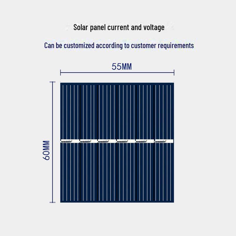 3V 150MA 55x60mm DIY-Solarpanel für Spielzeugstromerzeugung