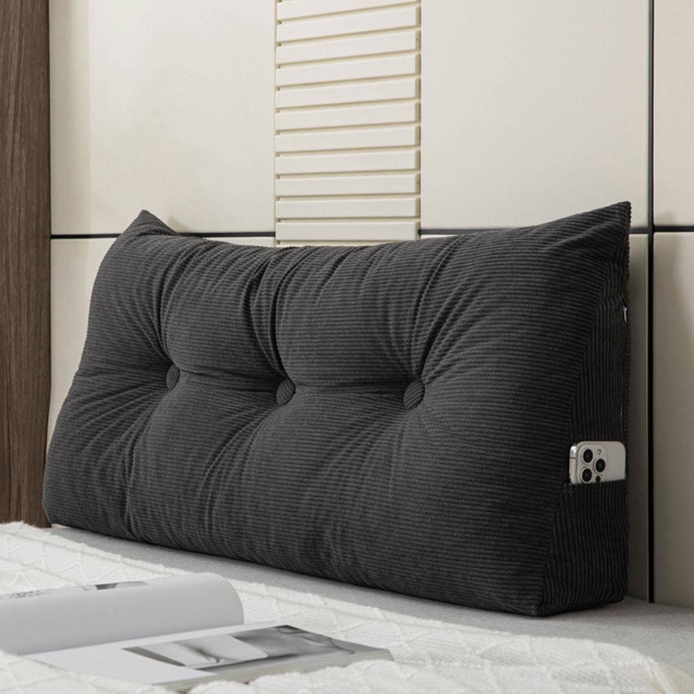 European Headboard Pillow Triangular Wedge Headboard Cushion Thickened Bed Headrest Pillow Removable Reading Backrest