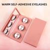 3 Pairs Self-adhesive Fake Eyelashes Reusable Makeup Tool Handmade Adhesive Eyelashes  Women