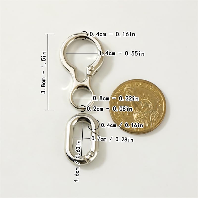 [TANJUN] Bike Keychain, Bicycle Key Ring, Car Key Chain, Carabiner