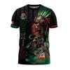 Men's Casual Short Sleeve T-Shirt Mexico Letter Print Crew Neck Lightweight Soft Fabric Comfortable Fit