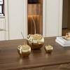 Electroplated Gold Resin Cherry Decorative Crafts Home Livingroom Table Statue Accessories Office Cabinet Sculpture Ornaments