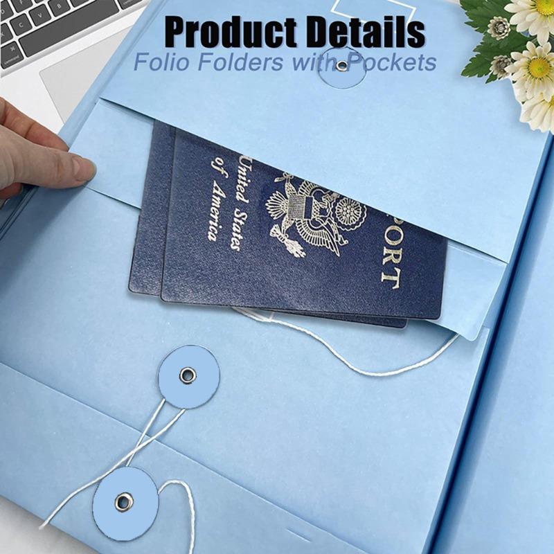 Manila Pocket File Accordion Storage Folder Multi-functional Pocket File Folder