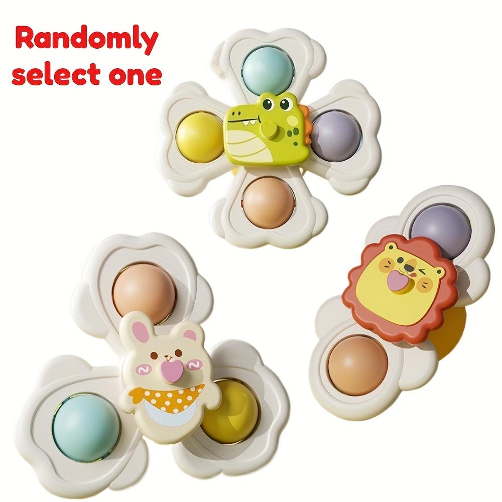 

1/3/6pcs Children s suction cup spinning top toy, suitable for desktop, glass and tile walls and other scenes