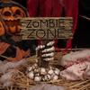 Halloween Skull Ghost Hand Street Sign Tabletop Display Decorative Ornaments for Haunted House and Escape Room Scenes In a Courtyard