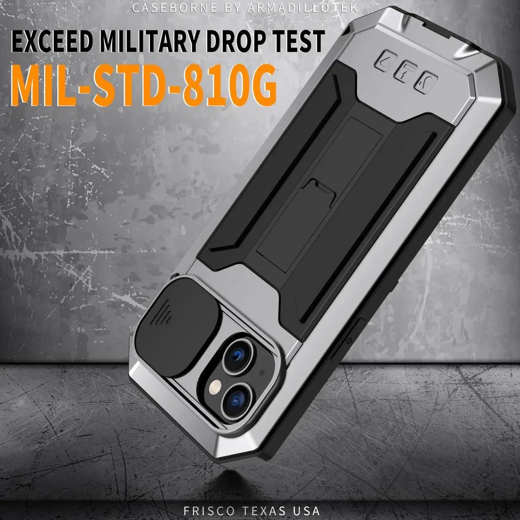 360 Full Heavy Protection Metal Cover For iPhone Air 17 16e 17e 16 15 14 Plus 13 Pro Max Case Shockproof Screen Lens Protector