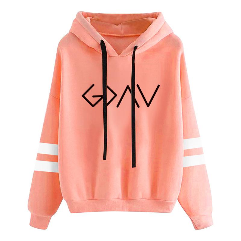 Herbst Damen Muster Bedruckter Langarm Hoodie Damen Lässig Allround-Pullover mit Kapuze