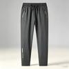 Men's Summer Lightweight Quick Dry Casual Straight Leg Pants with Stretch Elastic Waistband Breathable Trousers