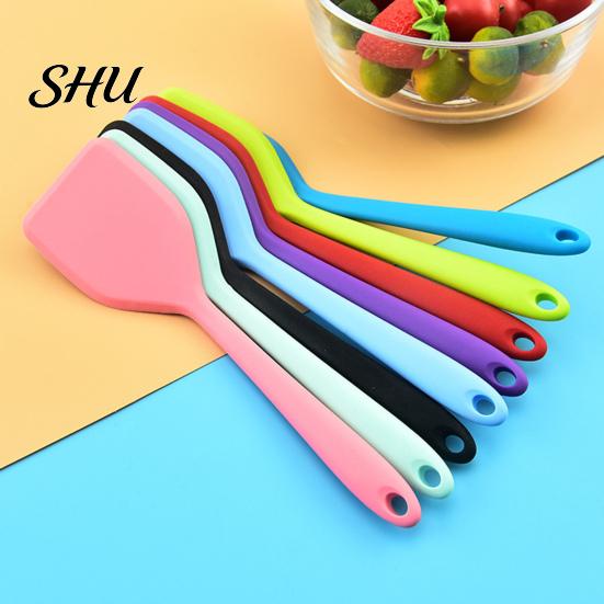 Baking Scraper Heat-resistant Cooking Spoon Compact Anti-slip Household Practical Cake Spatula BPA Free Mini Spatulas for Kitchen Barbecue Tool