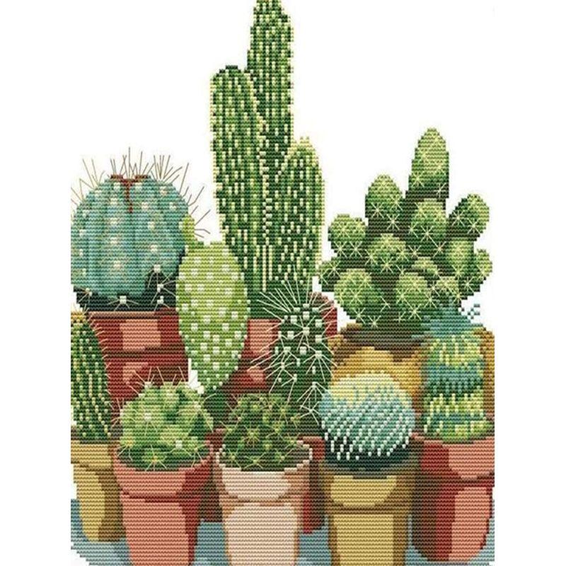 5D Round Diamond Painting Succulent Plants Diamond Embroidery Full Round Mosaic Flowers Handmade Home Decoration