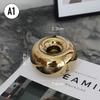 Luxury Electroplating Silver Candlestick Holder Modern Living Room Office Art Decoration Creative Ceramic Cylinder Candle Holder