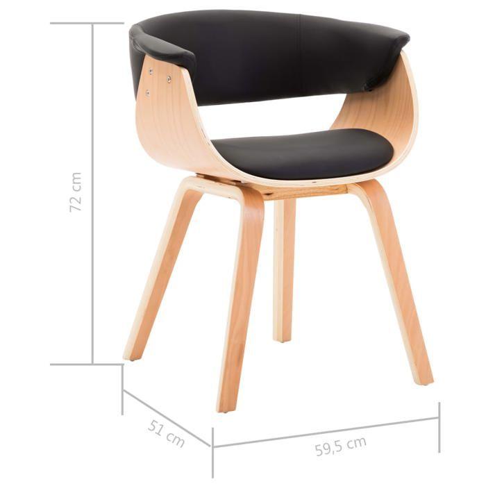 VidaXL 2x Bois Courbé Chaises de Salle à Manger Chaises à Dîner Chaises de Repas Chaises de Cuisine Siège de Salon Chaises 278733