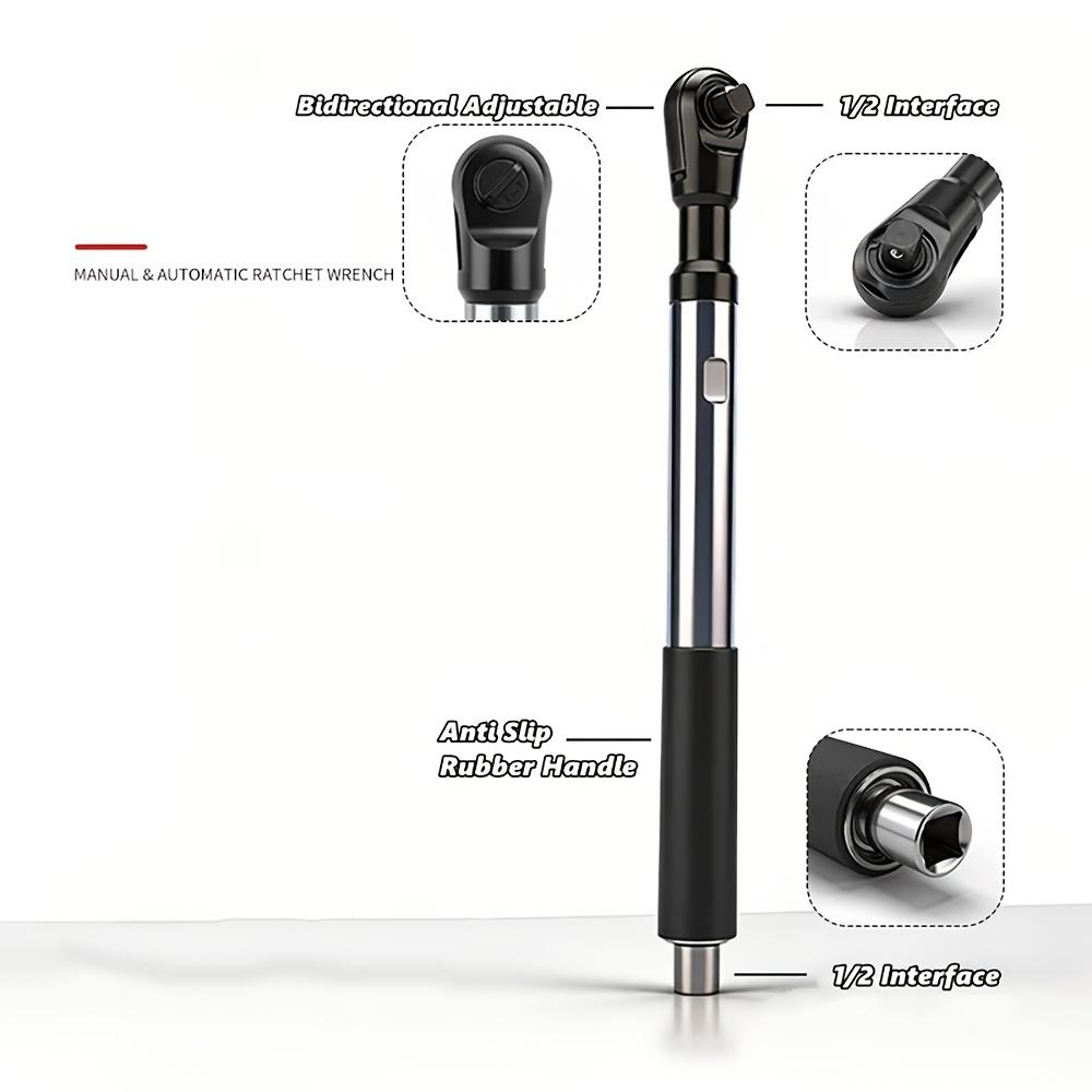 1/2" Úhlový prodlužovací klíč Rázový, 3v1 Manuální/Elektrický/Pneumatický Rázový prodlužovací ráčnový klíč pro úzké prostory