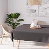 Square Stain-resistant Tablecloth 140x140 Cm Alix Anthracite, by Soleil D'ocre