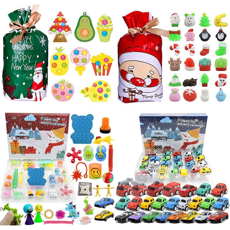 Exciting Kids Fidget Squishy Toy Cars Advent Calendar For Stress Relief And Sensory Fun
