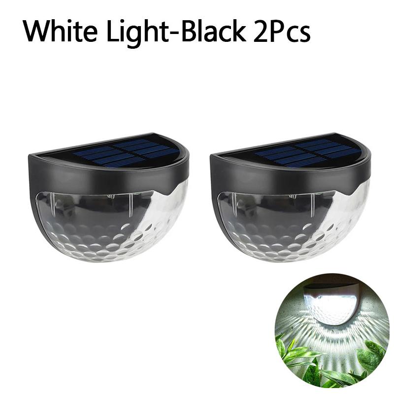 Solar Hedge Light 6LED Half Round Ladder IP65 Waterproof Courtyard Garden Balcony Wall Lamp Induction Decoration Lighting Bright
