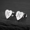 2025 Women's Retro Stainless Steel Alphabet Stud Earrings: Geometric & Simple Design
