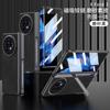 Vivo X Fold3 Pro Protective Case Magnetic Snap Cover Shockproof Full Body PC Hard Shell With Electroplating Stand Function