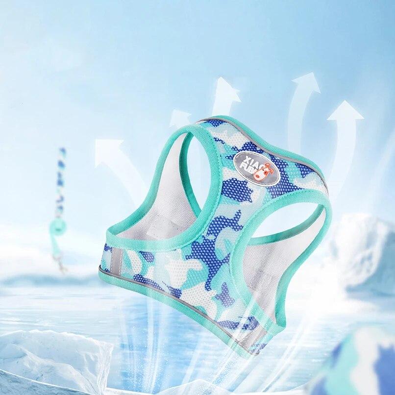 3-teiliges Welpengeschirr- und Kotbeutelspender-Set Hunde-Weste-Set für kleine mittelgroße Hunde Katzen Spazierleine Leine Chihuahua Französische Bulldogge