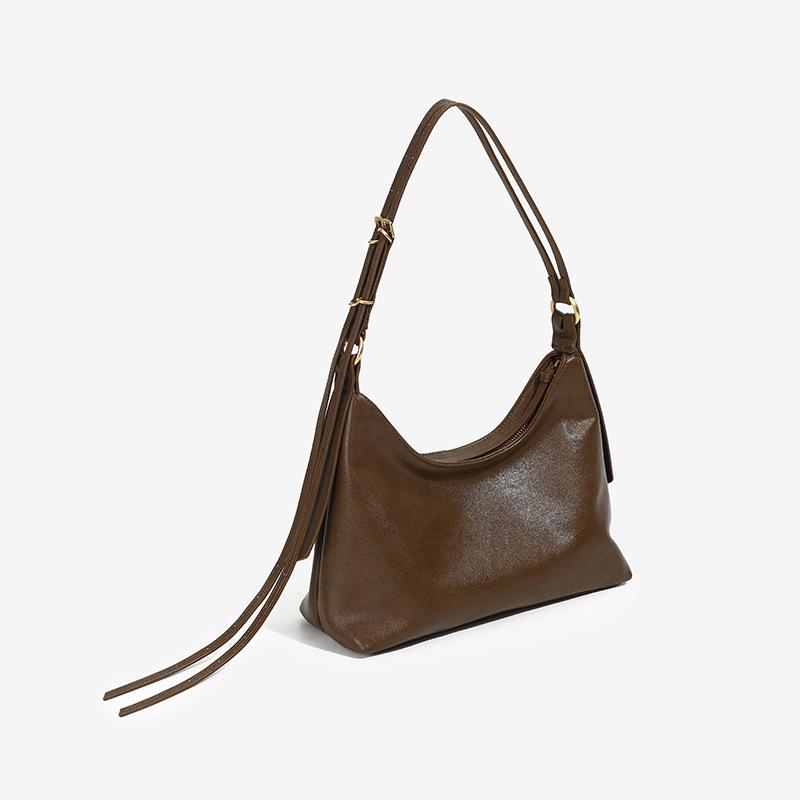 2025 New Style Minimalist Design Retro Hobo Casual Bag Multi-Match Vintage Large Capacity Handheld Single Shoulder Underarm Bag