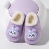 Winter Kid Baby Boy Girl Slippers Newborn Cartoon Bear Non-slip Home Indoors Shoes Thick Warm Children Plus Fleece Shoes Slipper