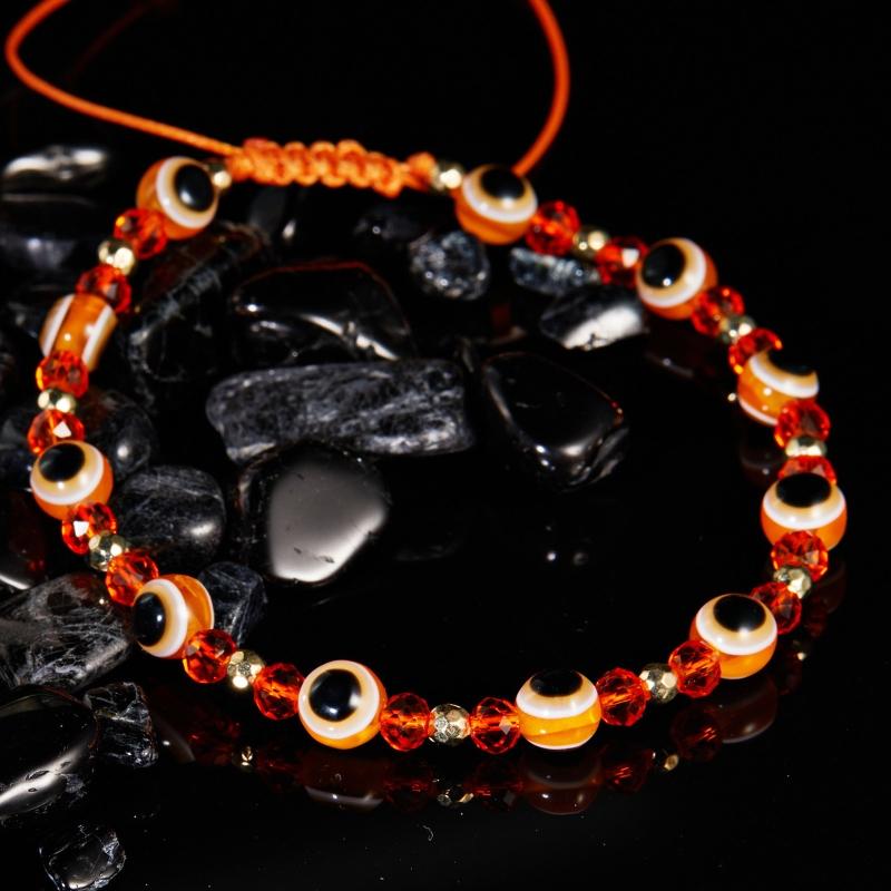 Blaue Augen Perlen Verstellbare Armbänder Türkische Glücksbringer Armbänder für Damen Herren zum Schutz und