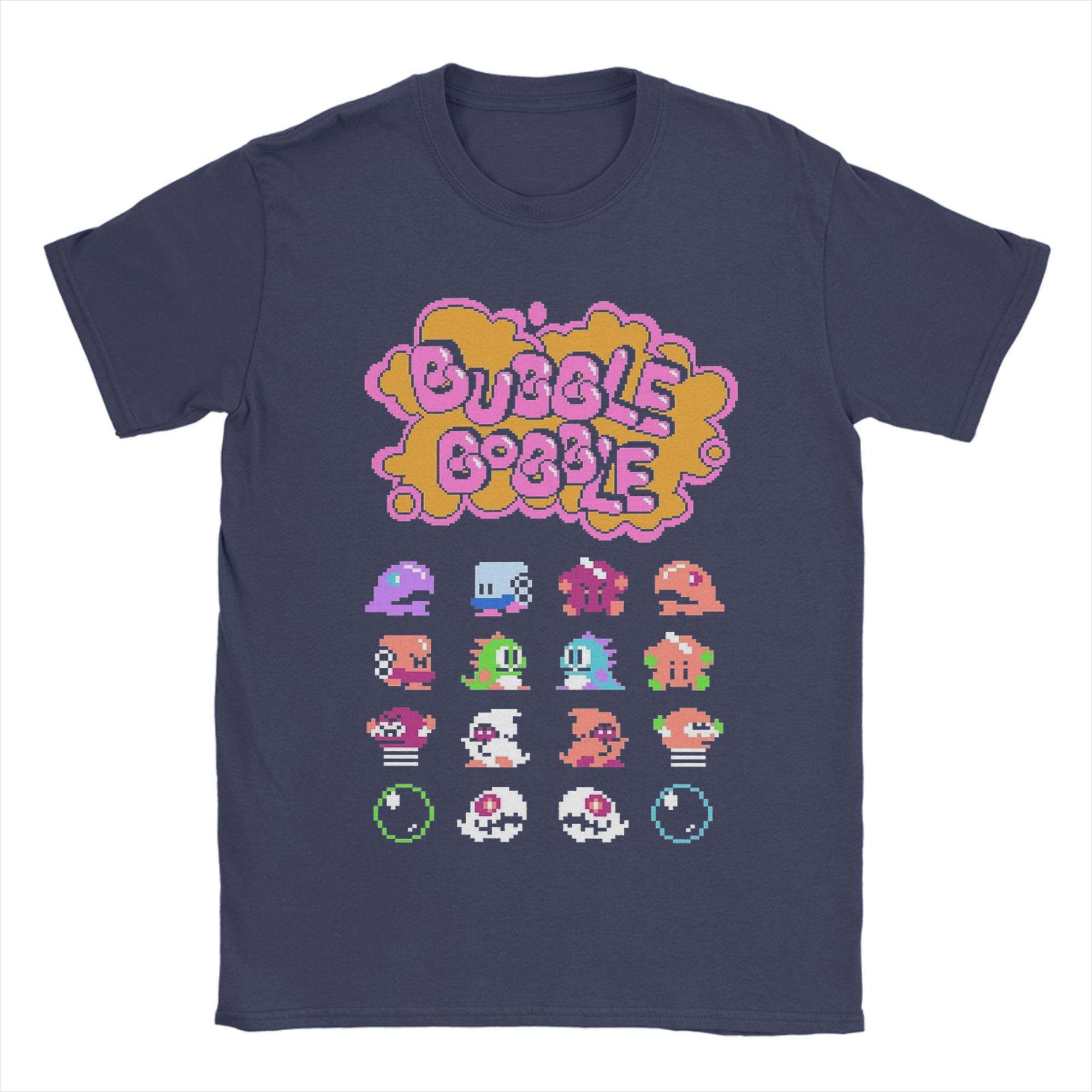 

Bubble Bobble T-Shirt Summer Trending T-Shirts Couple Cotton O Neck 4XL 5XL 6XL Tees Short-Sleeve Vintage Tshirt 4XL