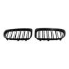 Glossy Black Front Bumper Dual Slat Front Kidney Grill Grille For-BMW X1 Series E84 Sdrive Xdrive 2009-2015