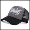 Street CZ825 [White Fang] Cap, Hat, Mesh, Style, Breathable, Fashionable, Stylish, Men's, (Black)