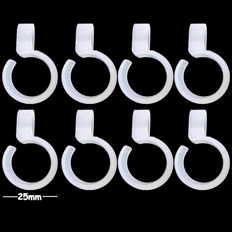 20010Pcs Plastic Anti-Wind Hanger Hooks for Closet Rods Drying Racks Secure Laundry Hanging Tool for Outdoor Use Hook Design 10PCS белый 990₽