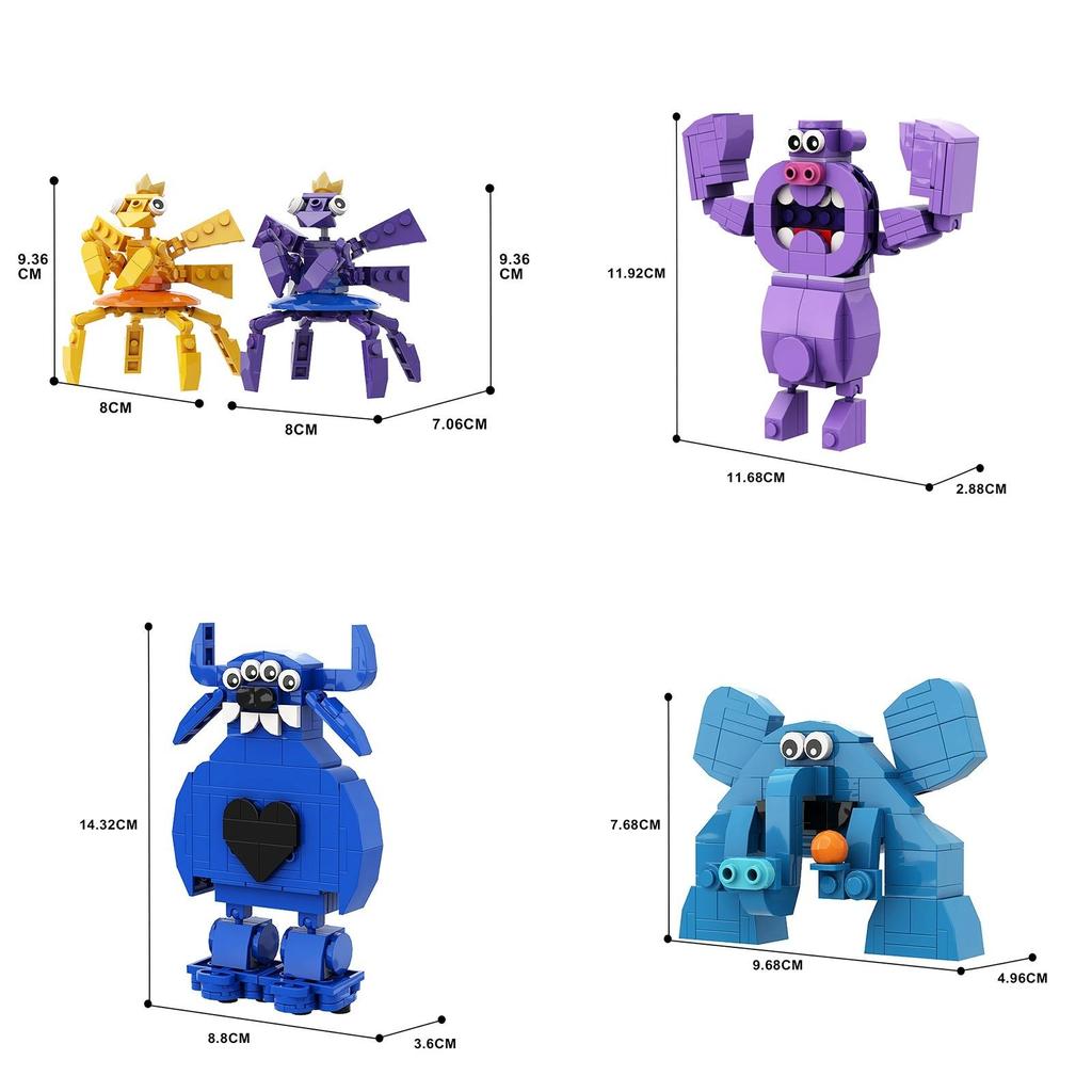 Baban Kindergarten Building Blocks Season 3 Green Monster Doll Garden Handicraft Baban Playground Building Blocks Toy