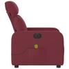 Electric Massage Chair Wine Red Fabric