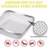 SheeChung RV Furnace Vent Screen, Flying Ect Screen Water Heater Cover For Camper, 4.5 X 4.5 X 1.3 Inch, Stainless Steel Screen With Tallation Tool &
