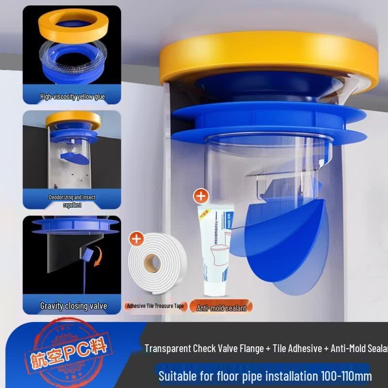 Youshu Toilet Flange Seal Kit with Check Valve
