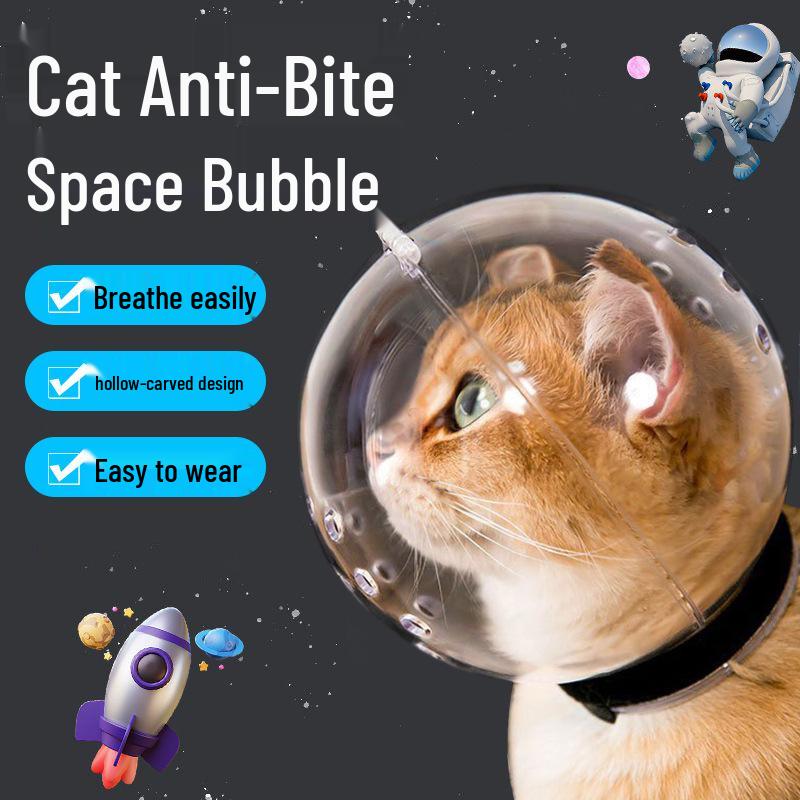 Cat & Small Dog Anti-Bite and Anti-Lick Head Cover