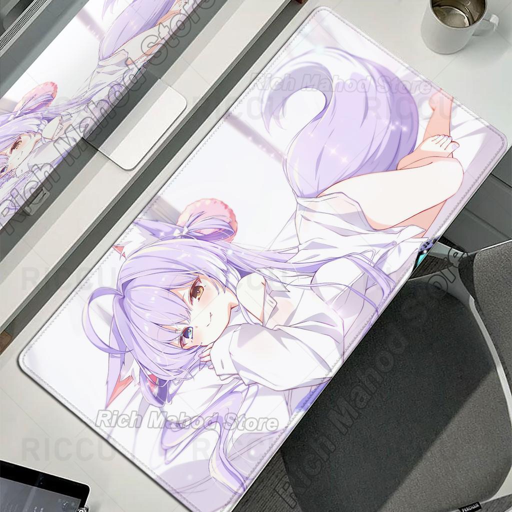 Xxl Anime Mousepad Cute Girl Tenko Shibuki E-Sports Keyboard Desk Mat Non-Slip Rubber Mouse Mat Extended Pad Office Accessories
