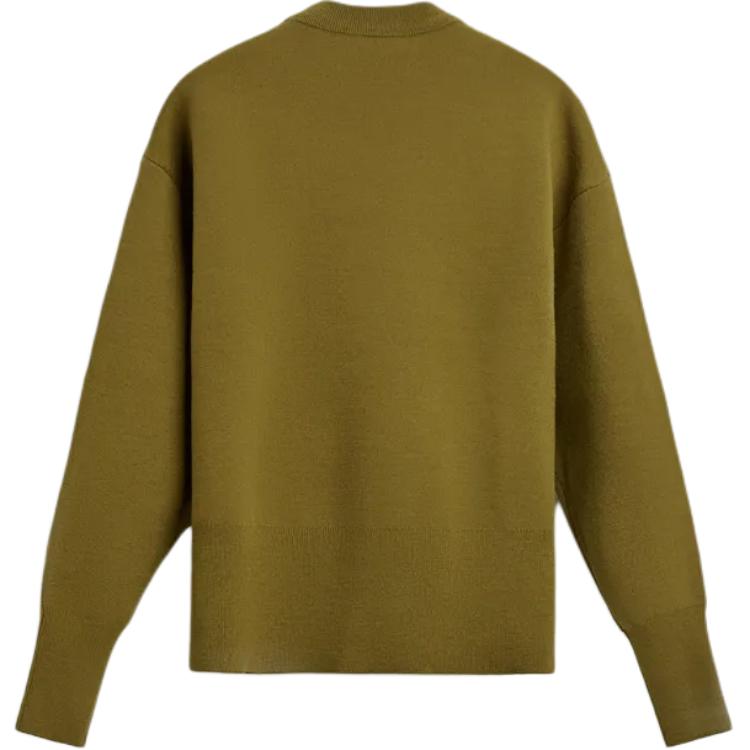 Zara X Harry Lambert Collaboration FW24 Color Block Letter Print Pattern Crew Neck Long Sleeve Sweater Unisex sweater Olive-Green 05755335-515