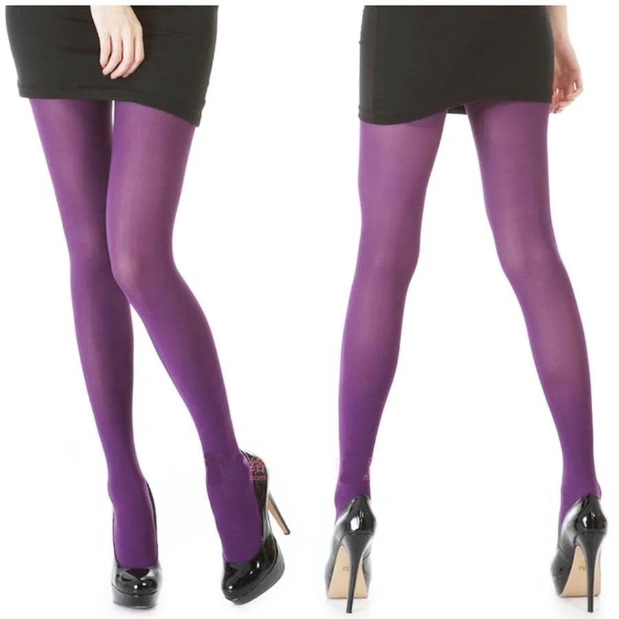 Sexy Purple Opaque Women'S Pantyhose Nylon Seamless Tights Stockings Hosiery For Office Lady Spring Autumn Comfort