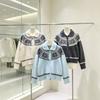 Women's Sweater Jacket, Nordic Fair Isle Loose Knit Sweater, Design Vintage Jacquard Casual Top, Autumn/winter Jacket